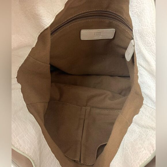 Frye Nora Knotted Hobo Shoulder Tote bag Purse CREAM soft leather - Picture 4 of 11